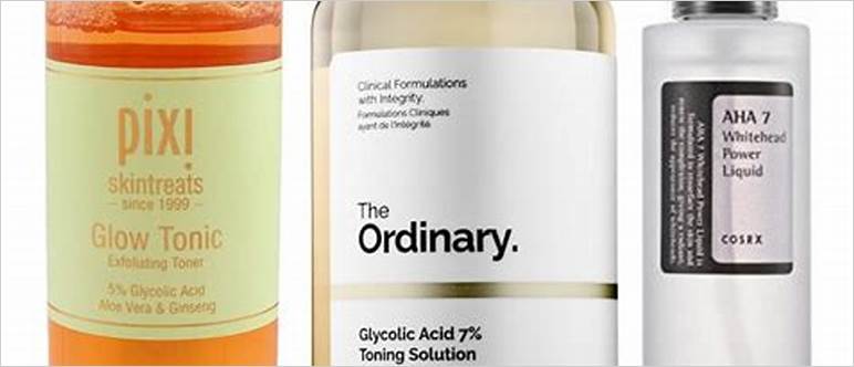 Glycolic acid skin products
